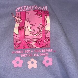Flim Flam Purple Hoodie with Pink Accents